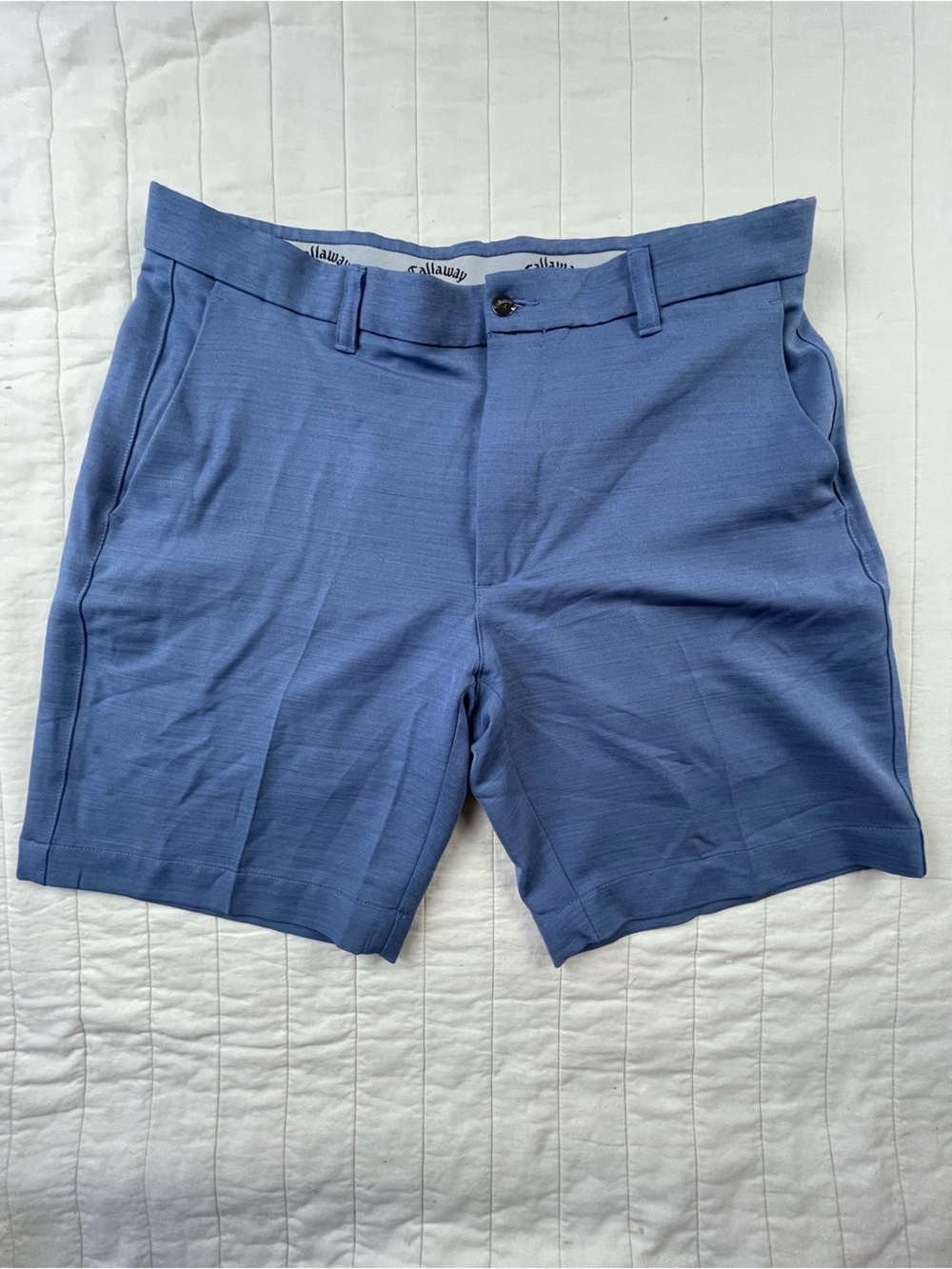 Callaway Blue Golf Shorts Comfort Waistband 34W